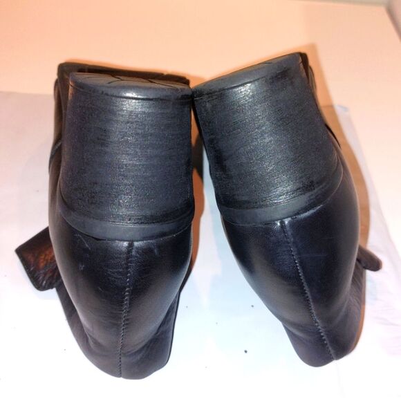 Easy Spirit Black Leather Ankle Boots Booties Comfortable Shoes Black Size 6W - Picture 12 of 14